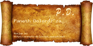 Paneth Doloróza névjegykártya